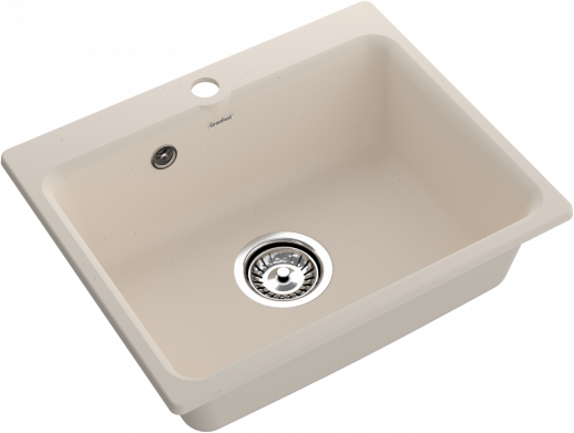 Мойки GRANFEST SMART SM520 (мрамор) 1-чаша 520х430мм БЕЛЫЙ (без сифона)