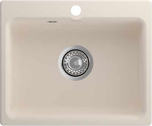 Мойки GRANFEST SMART SM520 (мрамор) 1-чаша 520х430мм БЕЛЫЙ (без сифона)