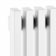 Электрический радиатор полотенцесушитель Warmmet Power 76VE длина 1250 мм секций 7 цвет белый  тип подключения: нижнее правое