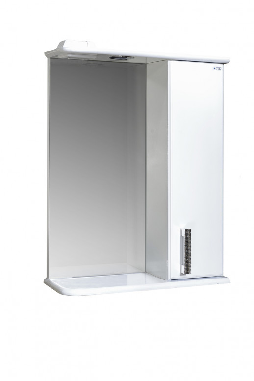 Зеркало-шкаф SANTREK HOME "Марта-50" правый (белый) 500*725*180