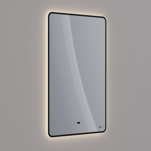 Зеркало Lemark MIOBLACK 50х80 см с интерьерной подсветкой, с подогревом LM50ZM-black
